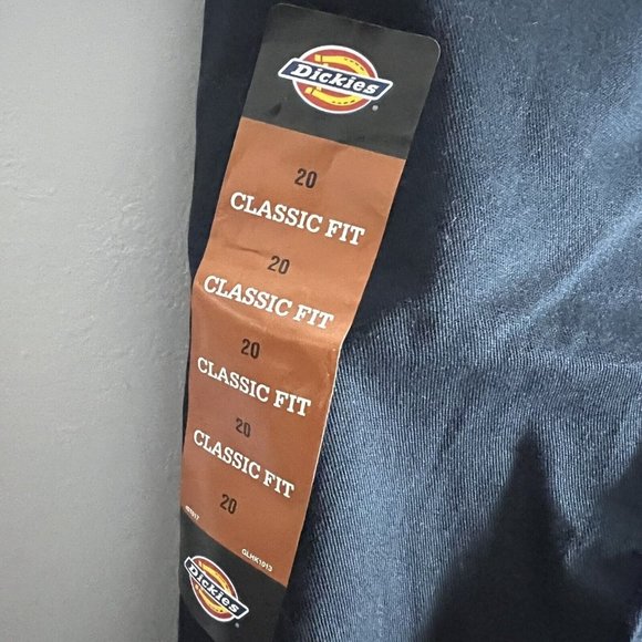 Dickies Khaki Classic Fit Big Boys’ Flex Waist Stretch Pants Size 20 Blue - Picture 7 of 9